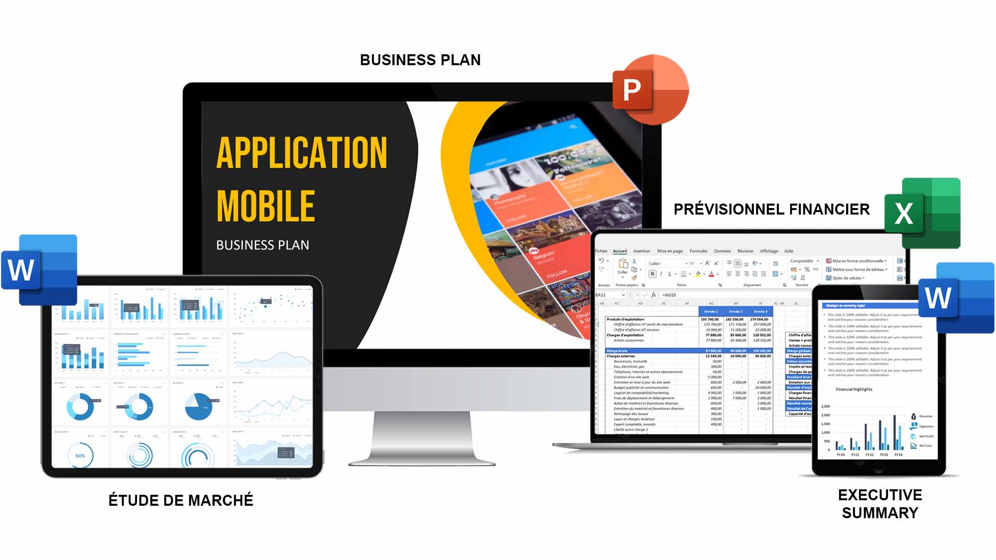 exemple business plan application mobile pdf gratuit